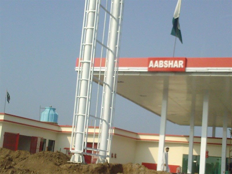 Modern hoarding board for outdoor advertising on highway