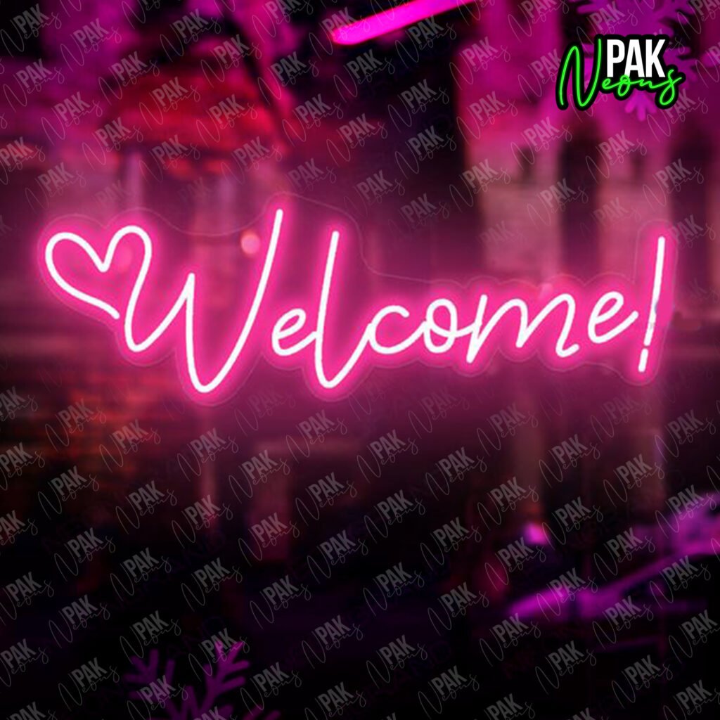 Vibrant LED neon storefront sign in Karachi – Neon Signs Pakistan