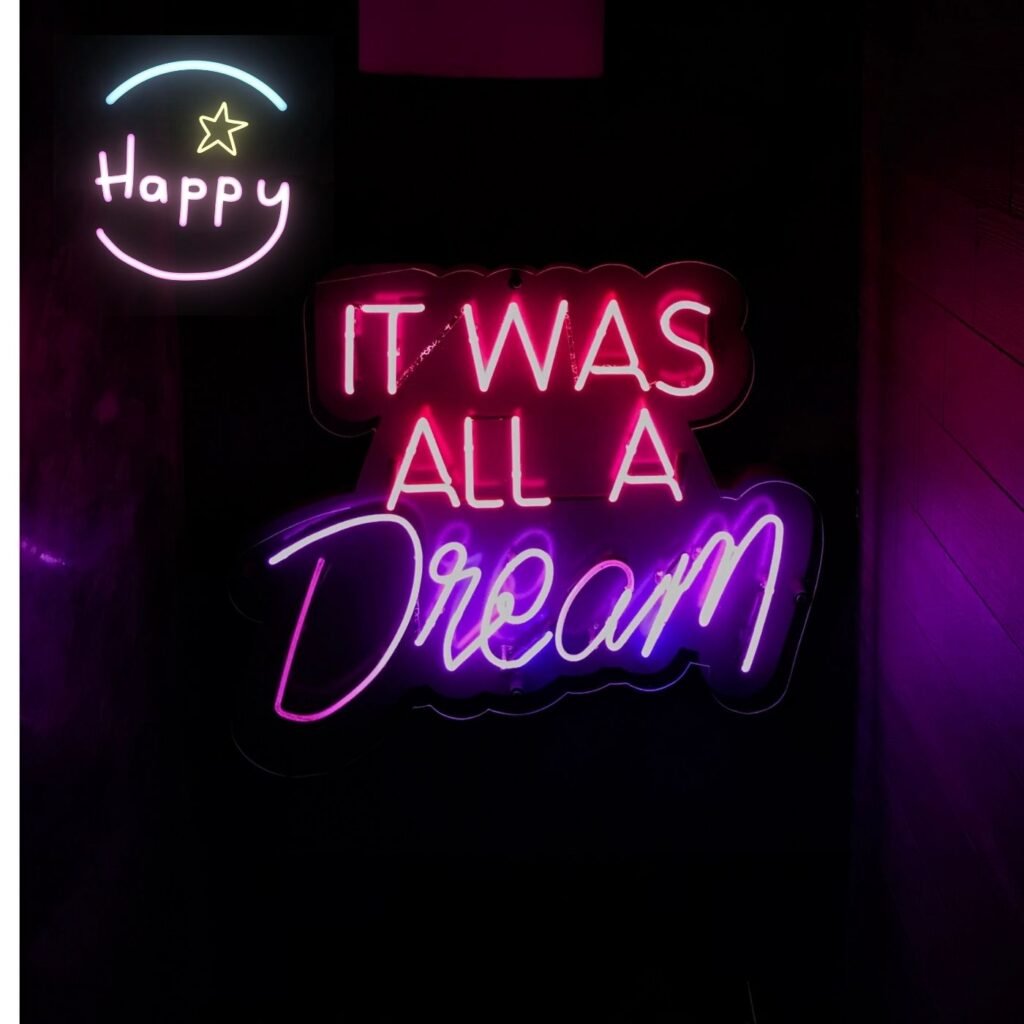 Minimalist blue “Hello” LED design – trendy Neon signs  inLahore for home décor