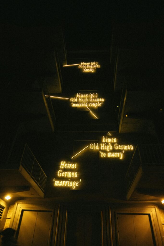 LED neon sign shaped like a heart
